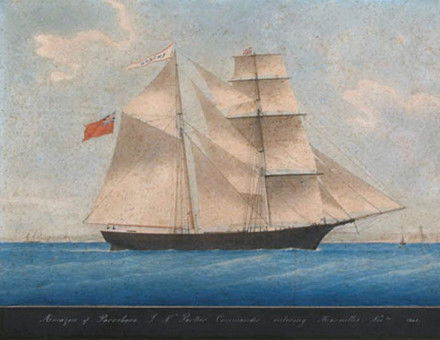 Mary Celeste in 1861, when she was known as Amazon