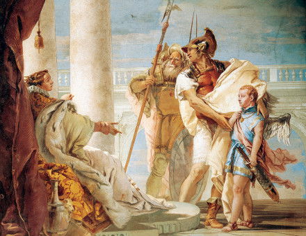 Aeneas Introducing Cupid Dressed as Ascanius to Dido, by Giambattista Tiepolo, 1757.