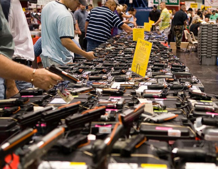 Houston Gun show at the George R. Brown Convention Center. By glasgows,