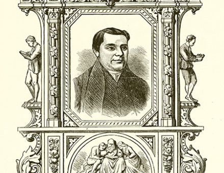 Still remembered: Joseph Lancaster in an illustration from Our World’s Greatest Benefactors, 1888.