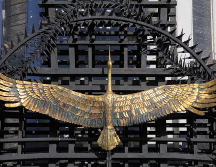 Raw memories: detail from the Holodomor memorial, Kyiv. Ⓒ Tibor Bognar / Alamy