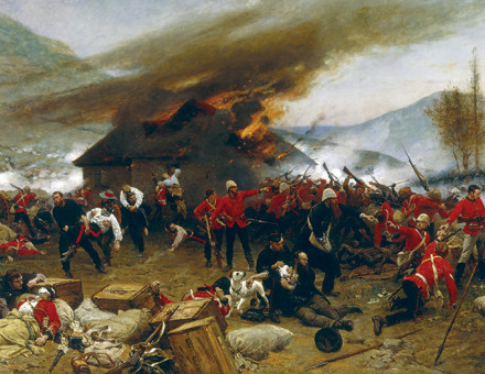 Celebrated memory: The Defence of Rorke’s Drift, by Alphonse Marie de Neuville, 1880.
