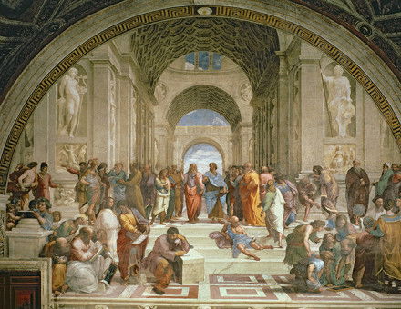 Where art meets science: the School of Athens, by Raphael, 1510-11. 
