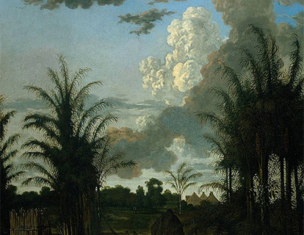 A plantation in Suriname by Dirk Valkenburg (1707?)