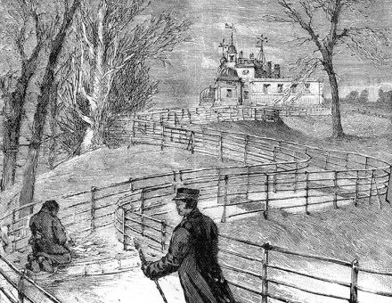 Inept: anarchist Martial Bourdon is blown up by his own bomb at Greenwich Park, illustration from the Chronicle, 1894.