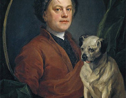 William Hogarth, Painter and his Pug, 1745