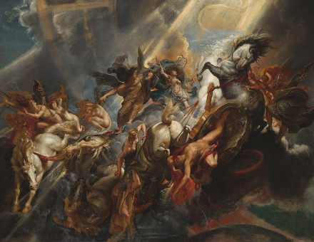 The Fall of Phaeton by Peter Paul Rubens, 1605, now in the National Gallery of Art, Washington DC.