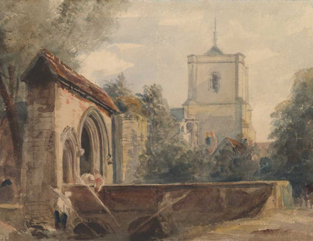Waltham Abbey, Essex, c.1840, Peter De Wint. Metropolitan Museum of Art, New York.