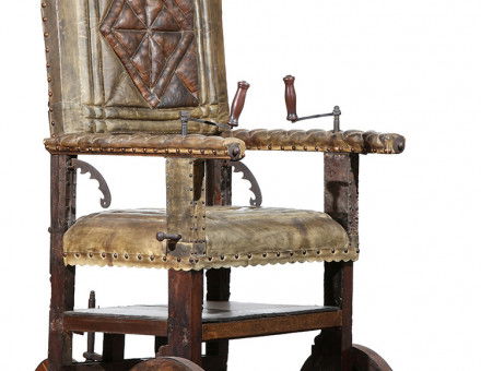 Wheelchair of Sir Thomas Fairfax, parliamentarian commander-in-chief