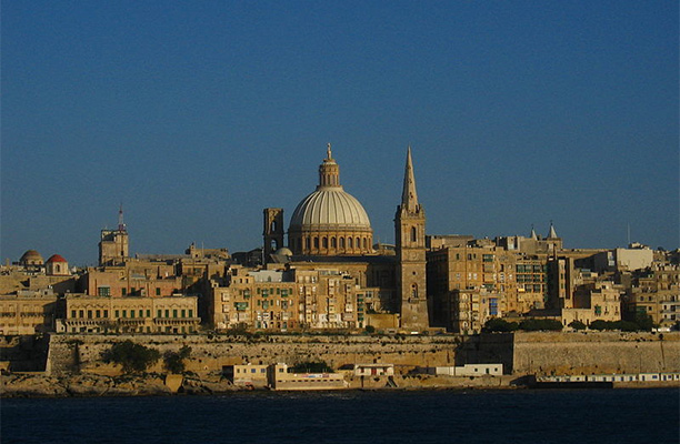 Present-day Valletta, Malta