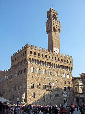 Palazzo Vecchio, Florence, Italy. Photo by JoJan, published under a Creative Commons 3.0 Licence