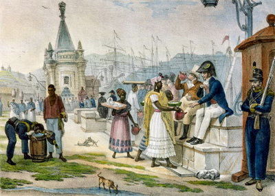 Early evening refreshment in the Praça do Palácio, Rio de Janeiro