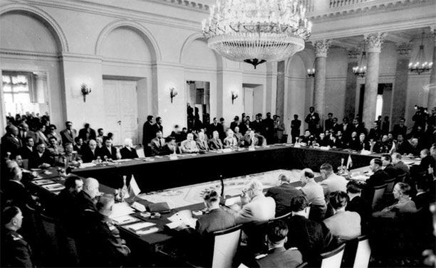 Communist Bloc Conclave: The Warsaw Pact conference, 11 May 1955, Warsaw, Poland.